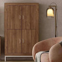 Mueble salón composición Asti ambiente 10 con mueble TV y vitrina