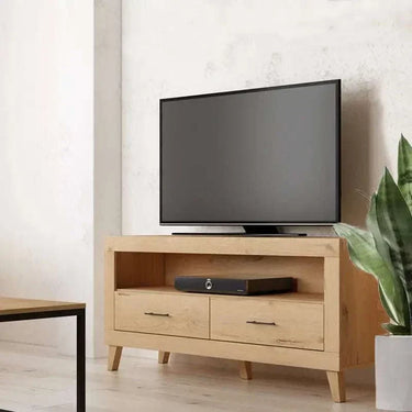 Mueble TV 130 cm ASTI con 2 cajones y hueco central personalizable