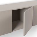 Mueble TV colgado perla con 4 puertas y diseño moderno