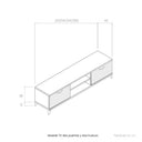 Mueble TV 2H + 2P BOLONIA Mueble TV