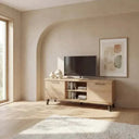 Mueble salón comedor completo BOLONIA con vitrina y módulo TV, diseño contemporáneo y alta calidad española