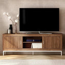 Mueble TV ASTI 180 cm con 2 puertas y 2 huecos en melamina resistente