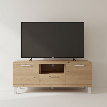 Muebles salón comedor Bolonia con vitrina y mueble para TV moderno y funcional