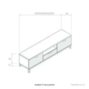 Muebles salón comedor Bolonia con vitrina y mueble para TV en tres colores