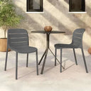 Silla de jardín MULLUT, Pack de 4 sillas apilables en colores variados