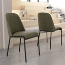 Pack 4 Sillas De Salón Tapizada Mod. Atlanta Verde Silla Comedor