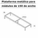 Aparador 150 LECCE de diseño moderno con 2 puertas, 2 cajones y 5 huecos, fabricado en España con materiales sostenibles.