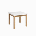 Mesa cuadrada extensible GIULA con patas cuadradas de melamina alta calidad