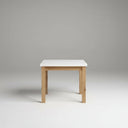 Mesa cuadrada extensible GIULA con patas cuadradas de melamina alta calidad