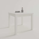 Mesa cuadrada extensible GIULA de comedor con patas cuadradas y diseño moderno