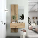 Mueble Recibidor FLORENCIA mod. 6 con espejo y panel alto de palillera elegante y funcional