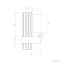 Mueble Recibidor FLORENCIA mod. 6 con espejo rectangular y almacenamiento discreto en acabado bicolor