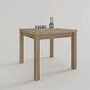 Mesa cuadrada extensible GIULA con patas cuadradas y diseño moderno en melamina alta calidad
