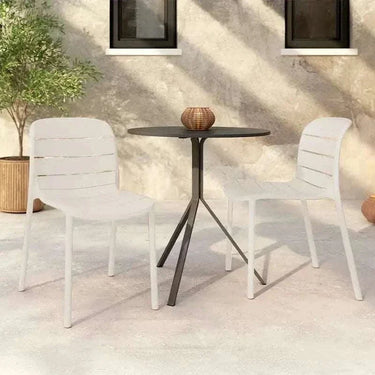 Silla de jardín MULLUT, Pack de 4 sillas apilables MULUT en colores variados para combinar