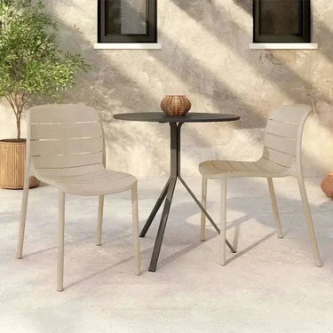 Silla de jardín MULLUT, Pack de 4 sillas apilables en 4 colores disponibles