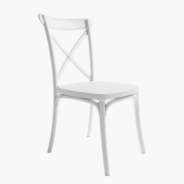 Pack de 4 sillas de jardín apilables modelo Roma en colores neutros para interior y exterior