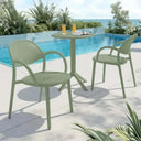 Silla de jardín Arob, pack 4 sillas apilables modelo Arob en varios colores