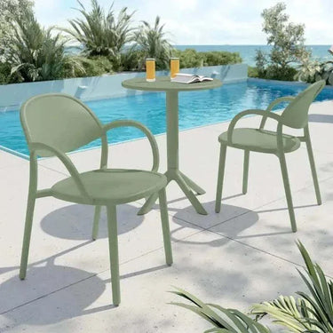 Silla de jardín Arob, pack 4 sillas apilables modelo Arob en varios colores
