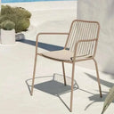 Silla de jardín ANAHO metálica apilable en pack de 4 unidades