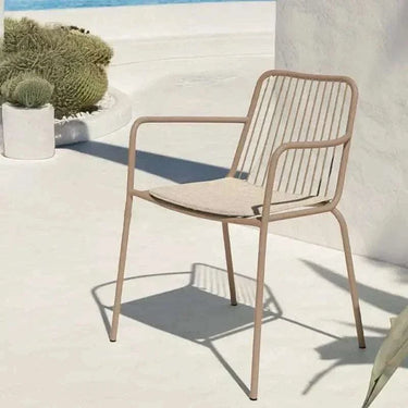 Silla de jardín ANAHO metálica apilable en pack de 4 unidades