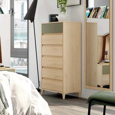 mueble dormitorio xifonier 6 cajones