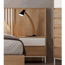 Cabecero cama matrimonio LUCCA mod. 14 de diseño elegante y sobrio con palillería y acabado liso.