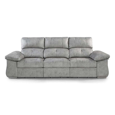 Sofá cama 3 plazas mod. ARPUC en microfibra antimanchas, reclinable y con asientos extraíbles, fabricado en España.