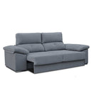 Sofá cama 2 plazas 180 cm mod FLOG tapizado antimanchas EDI con asientos extraíbles y respaldos reclinables, diseño compacto para espacios pequeños, fabricado en España