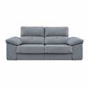 Sofá cama 2 plazas modelo FLOG de 180 cm tapizado antimanchas con asientos extraíbles y respaldos reclinables, ideal para espacios compactos.