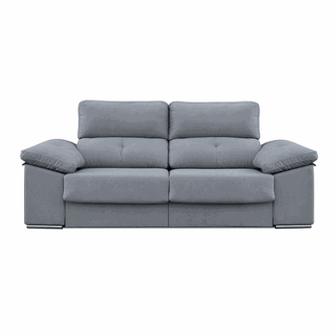 Sofá cama 2 plazas modelo FLOG de 180 cm tapizado antimanchas con asientos extraíbles y respaldos reclinables, ideal para espacios compactos.