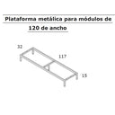 Composición de salón ASTI ambiente 4 con vitrina y mueble TV de gran almacenamiento