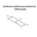 Mueble TV ASTI moderno con 2 cajones y 2 puertas, diseño minimalista y acabado melamina resistente.