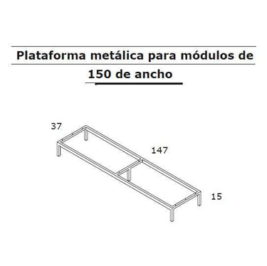 Mueble TV 2 cajones y 2 puertas ASTI minimalista color madera clara