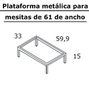 Mesita de noche LUCCA con tres cajones y tirador en forma de J, diseño funcional y melamínico resistente.