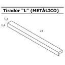 Cómoda LUCCA de 4 cajones con tirador tradicional y acabado melamínico resistente
