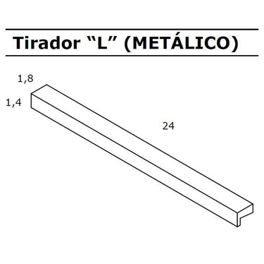 Cómoda LUCCA de 4 cajones con tirador tradicional y acabado melamínico resistente