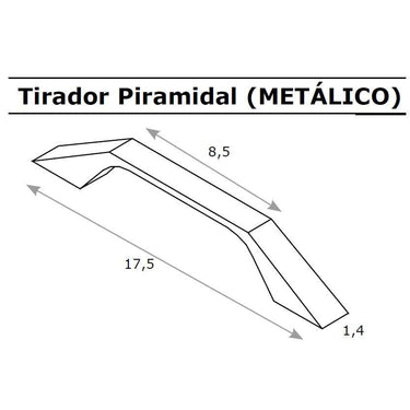 Cómoda LUCCA de 4 cajones con tirador tradicional y diseño moderno en madera resistente