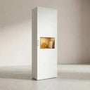Mueble salón comedor BOLONIA estilo nórdico con vitrinas y mueble TV moderno y funcional