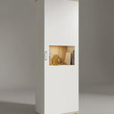 Mueble salón comedor BOLONIA moderno con vitrinas y mueble TV minimalista