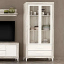 Composición Salón ASTI con mueble TV y vitrina de diseño moderno y sostenible
