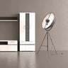 Vitrina salón alta ROMA 80 cm en color artesanal y ébano diseño nórdico