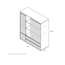 Mueble Auxiliar Salón TIVOLI medidas y ficha técnica