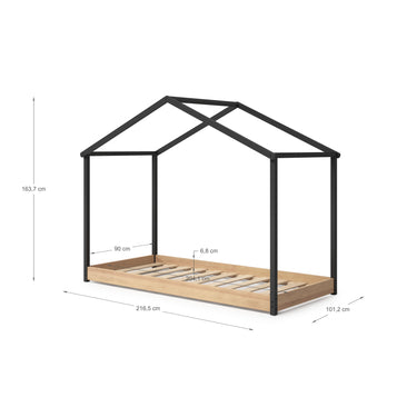 Cama Montessori Cabaña Madera
