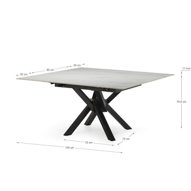 Mesa Comedor Extensible mod. ENELRA Marmol