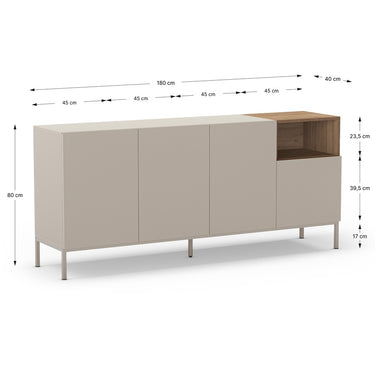 Aparador 4 puertas mod. CAILIN Perla