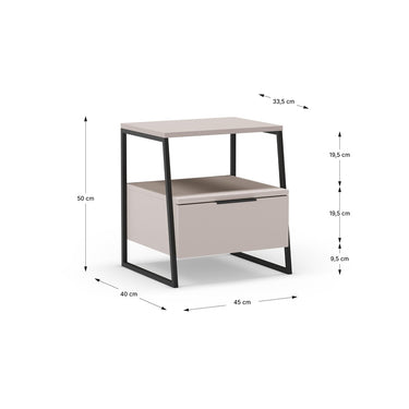 Mesita Dormitorio 1C mod. Ailev Perla