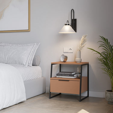 Mesita Dormitorio 1C mod. Ailev Terracota