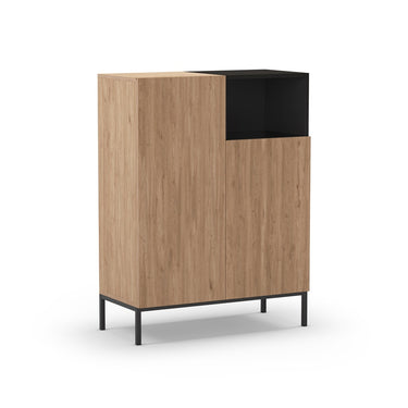 Mueble alto 2 puertas mod. CAILIN Roble
