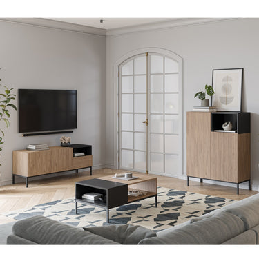 Mueble alto 2 puertas mod. CAILIN Roble