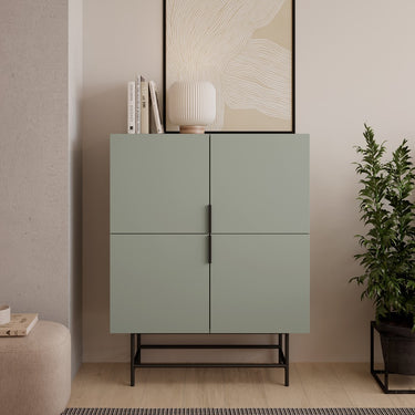 Mueble auxiliar 4 puertas mod. ELDIA Verde